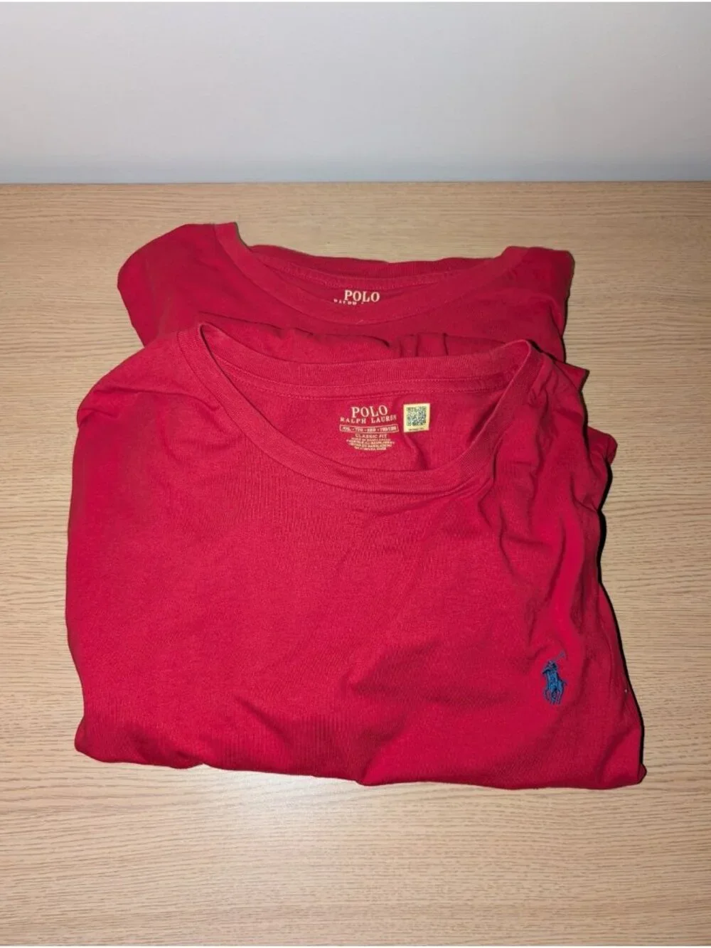 Polo Ralph Lauren Lot Of 2 Shirt Mens XXL Red Short Sleeve Tee Polo Solid - Picture 1 of 8